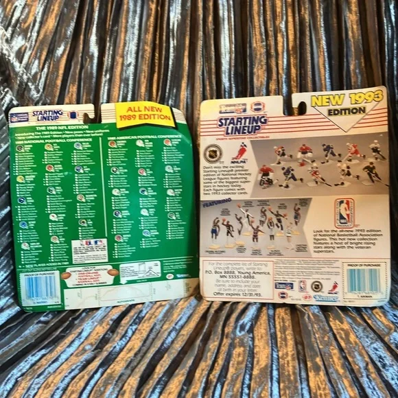 Starting Lineup Football Figures Lot - Montana, Aikman, Marino, Sanders, Warren - Picture 7 of 12